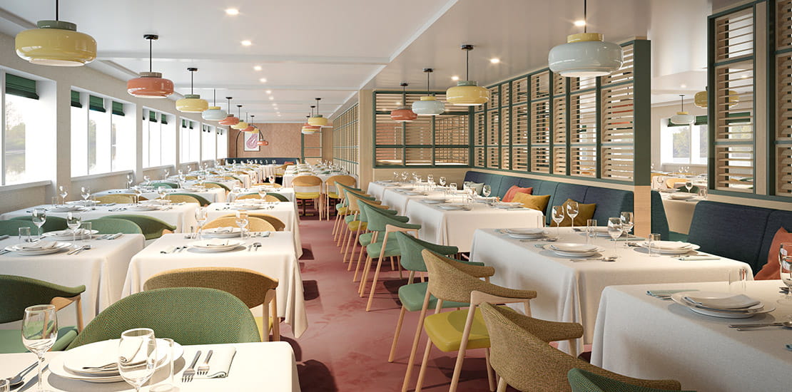 An artist's impression of Spirit of the Moselle's Panorama Restaurant
